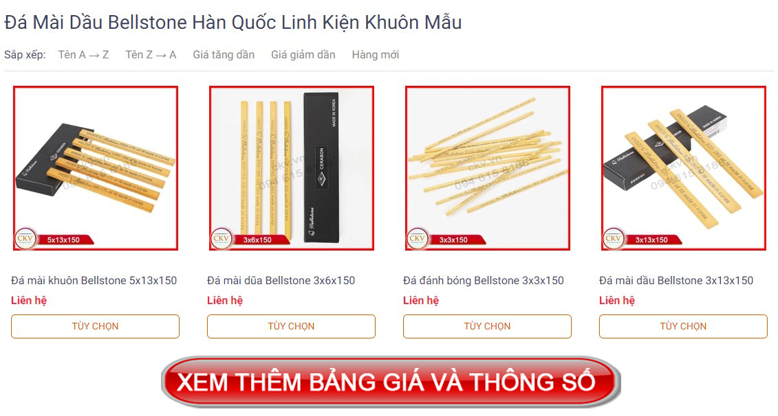 Đá mài dầu Bellstone Hàn Quốc cao cấp