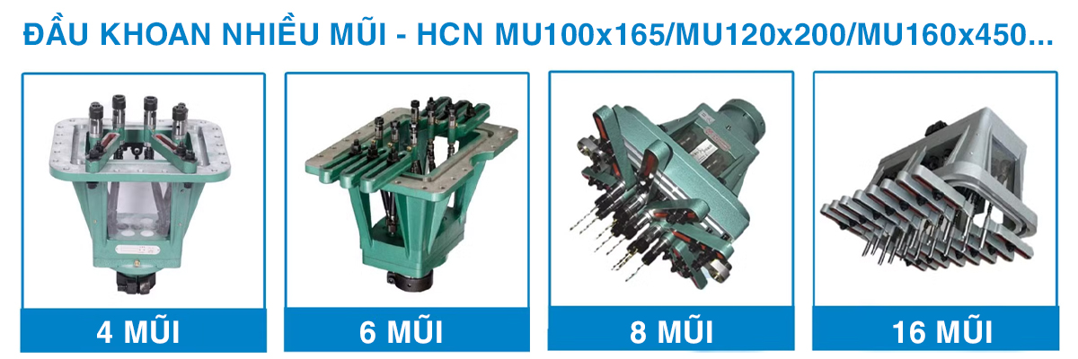 ĐẦU KHOAN NHIỀU MŨI DẠNG HCN