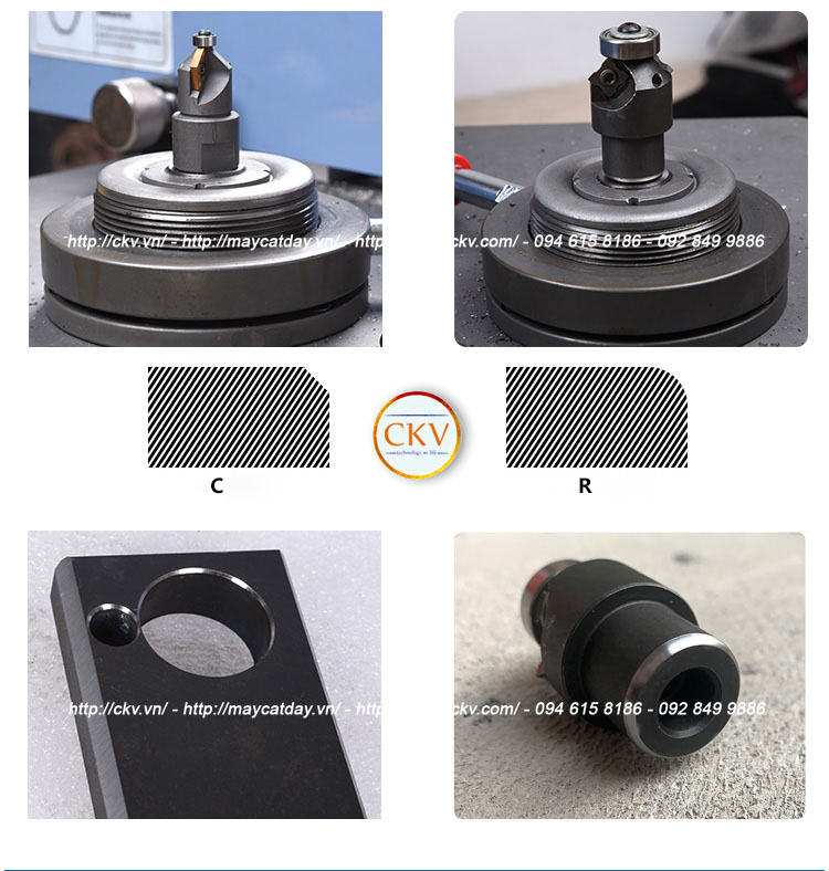 Đầu vát mép GD cho góc C và R của máy vát mép GD900R