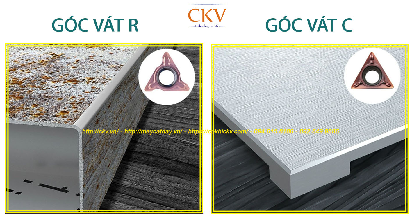Máy vát mép mini vát góc C và góc R