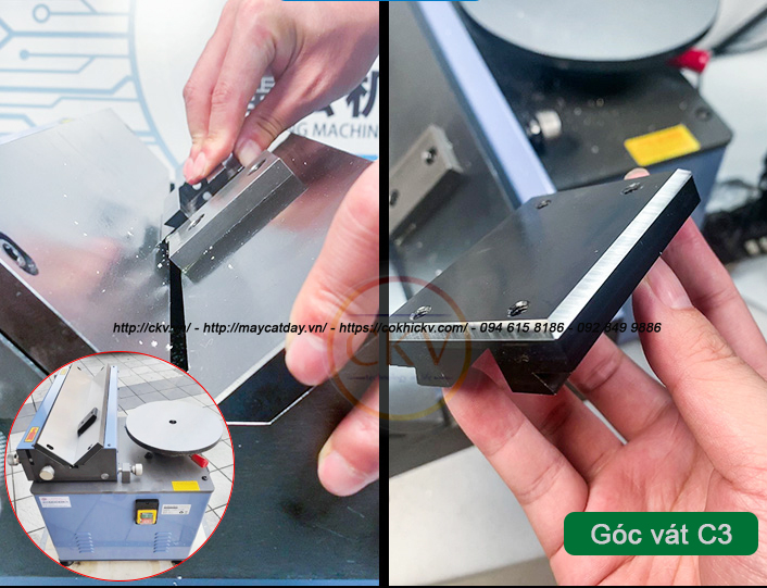 Máy vát mép để bàn sử dụng điện 220V an toàn