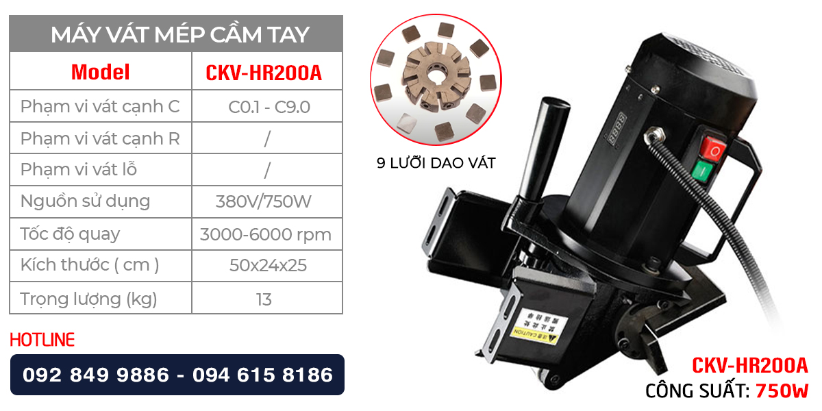 Ngoại quan & thông số kỹ thuật của CKV-HR200A