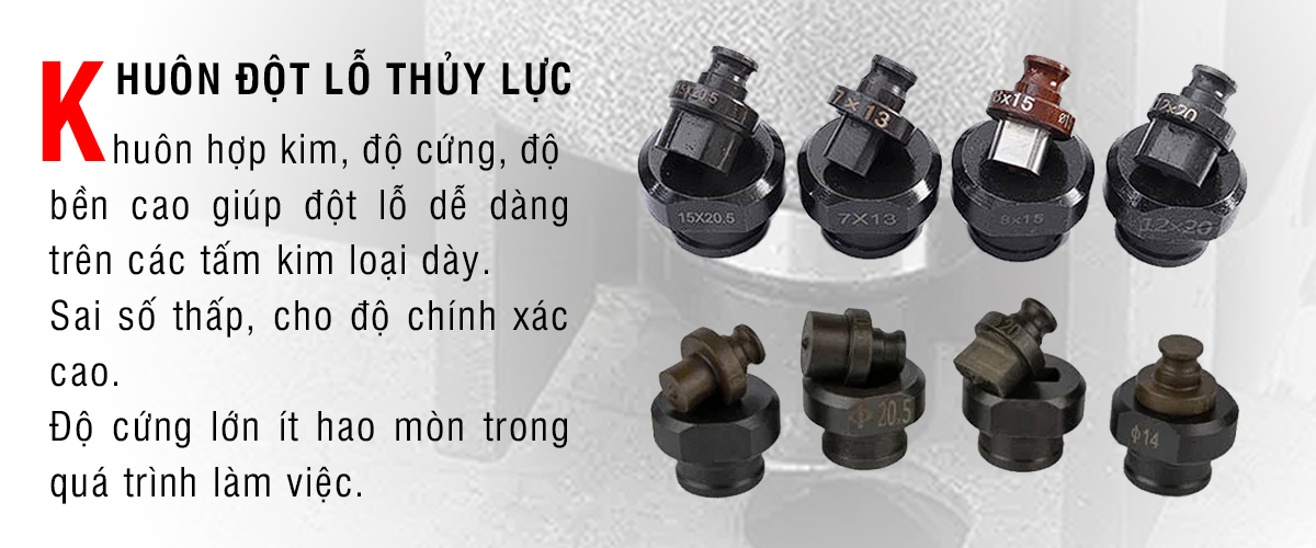 Ưu điểm của khoan đột lỗ thủy lực