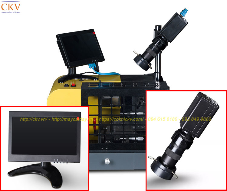 Hệ thống màn hình soi và đèn chiếu sáng máy mài mũi khoan CKV-A6
