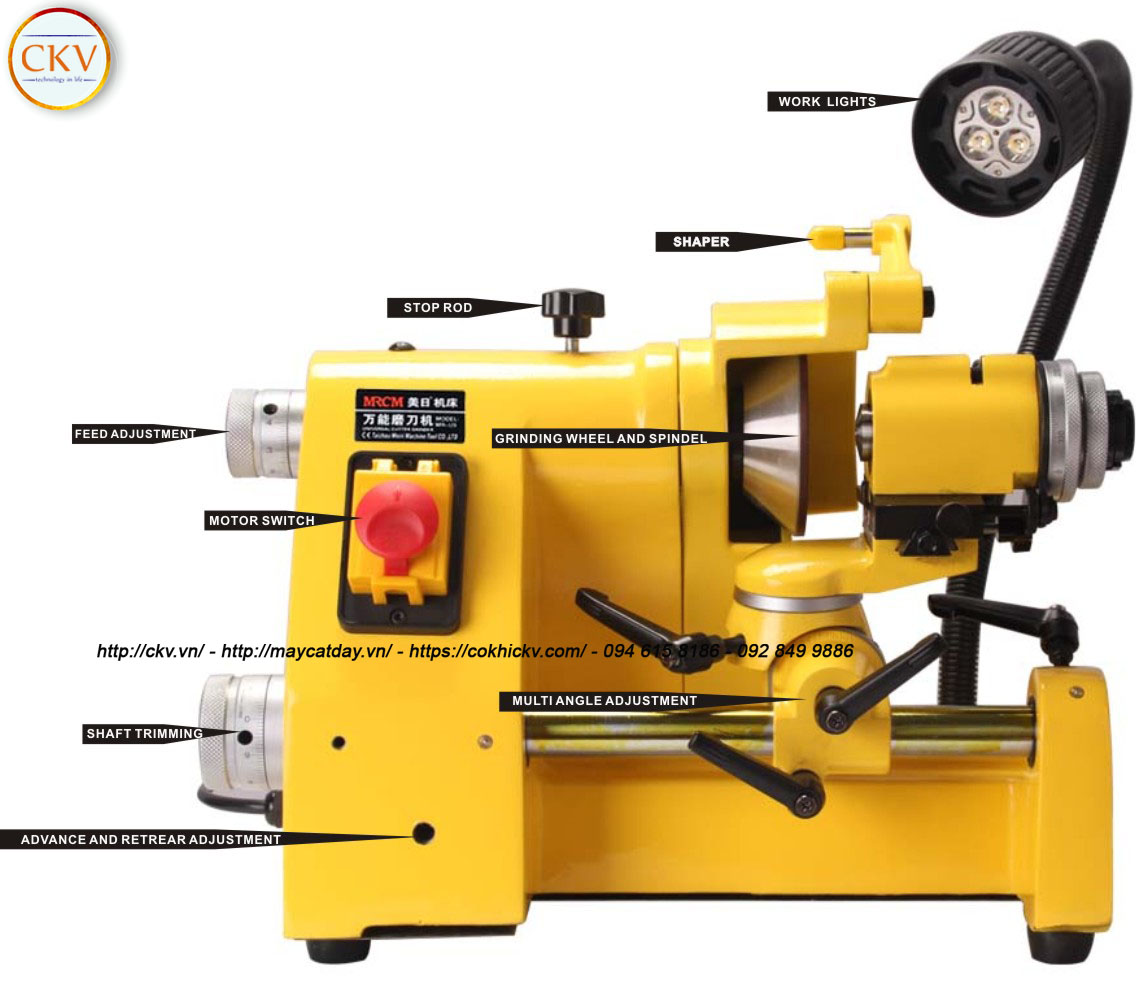 Cấu tạo chi tiết của máy mài dao đa năng U2