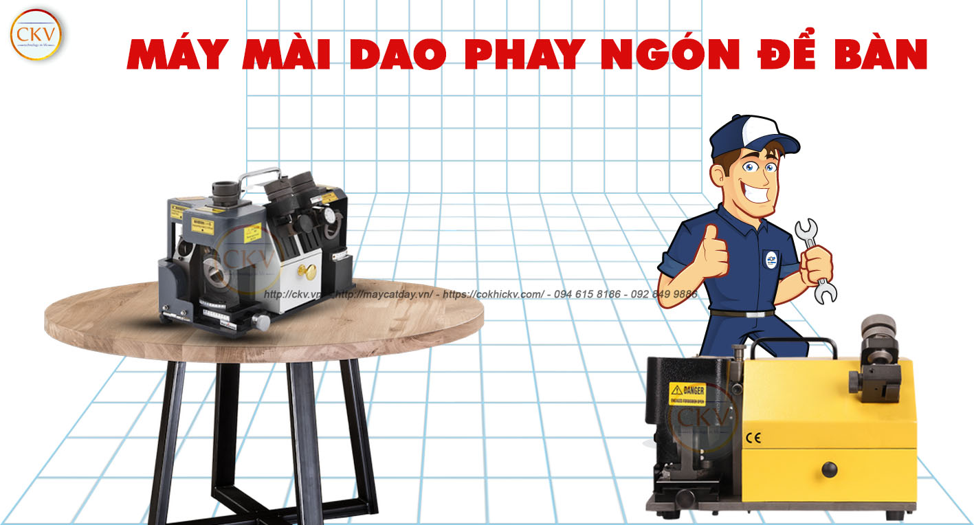 Máy mài dao phay ngón để bàn chính xác tuyệt đối