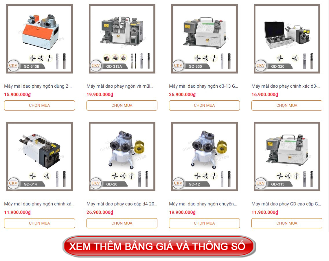 Máy mài dao phay CNC để bàn miễn phí vận chuyển