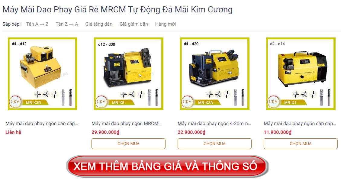 Máy mài dao phay ngón chính xác hàng nội địa chất lượng cao