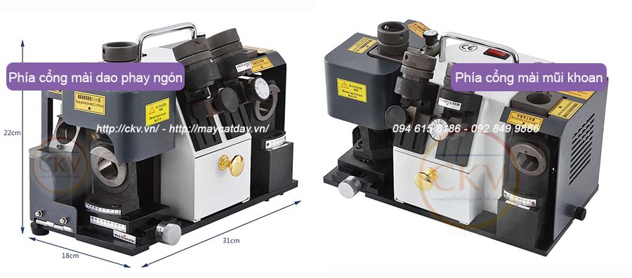 Máy mài dao phay ngón và mũi khoan kết hợp 13mm GD-313A