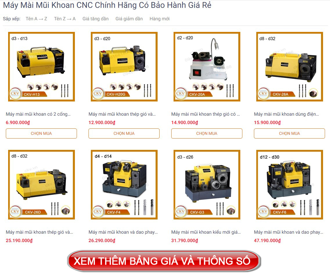 Máy mài mũi khoan giá cực tốt bảo hành uy tín