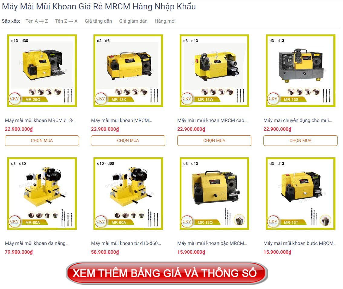 Máy mài mũi khoan để bàn giá cực tốt