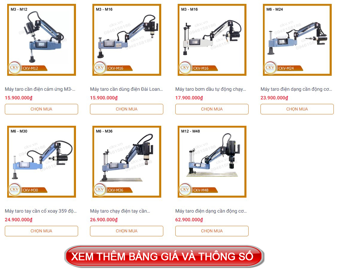 Máy taro ren điện cấu tạo cổ xoay cao cấp