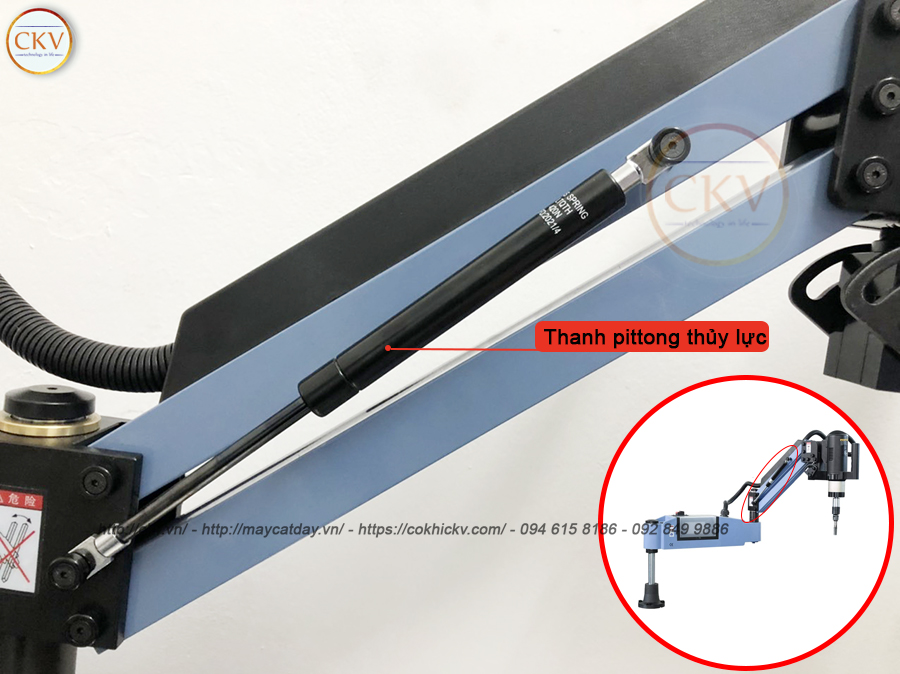 Máy taro điện tay cần robot cổ xoay cao cấp