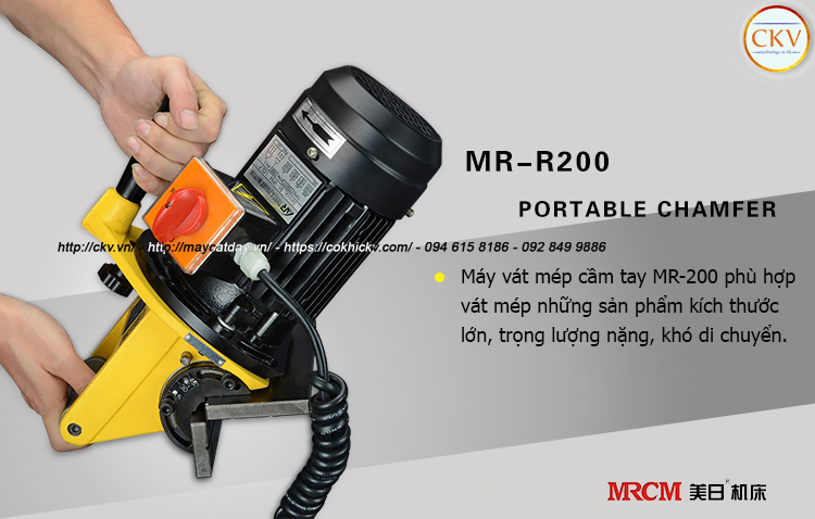 Máy vát mép MRCM cầm tay chạy bằng điện 220V