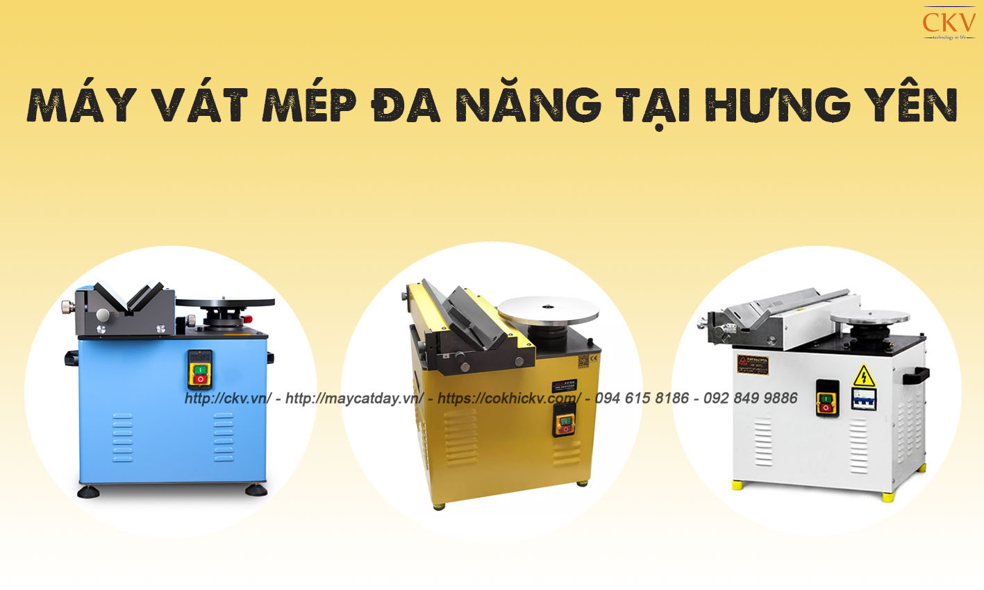 Máy vát mép đa chức năng có bàn trượt chống xước phôi