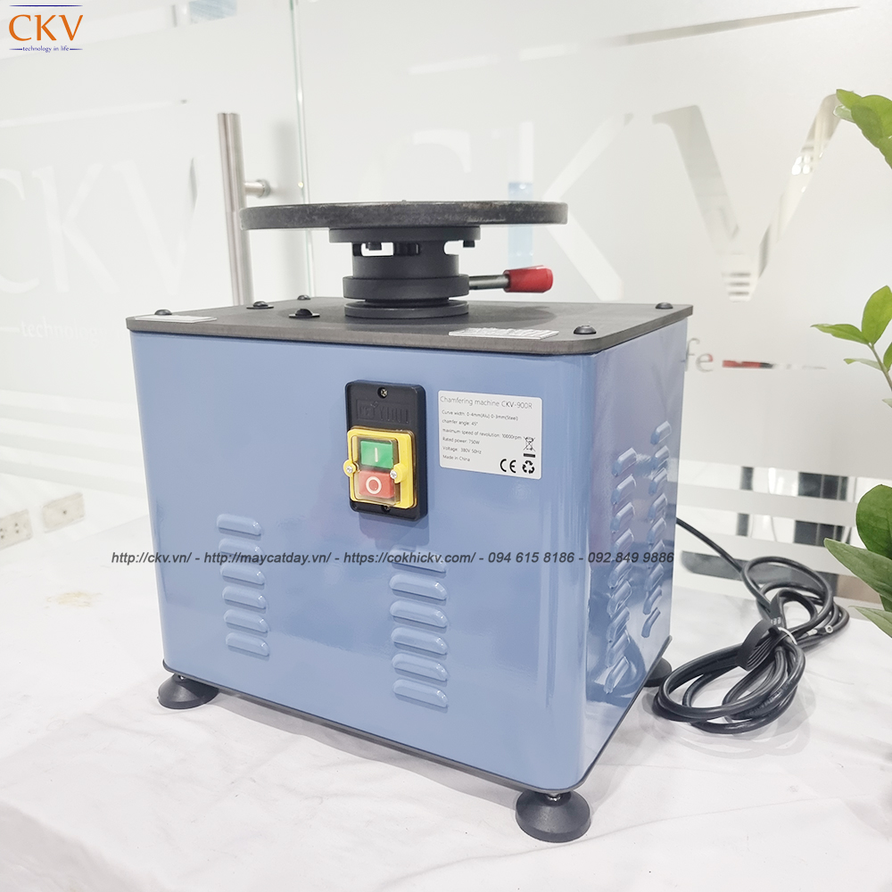 Máy vát mép dạng đĩa để bàn cho ống tròn