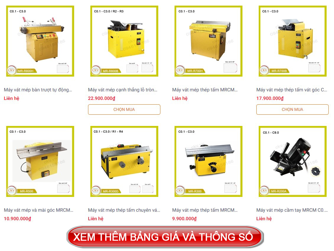 Máy vát mép tại Hà Nội phân phối uy tín CKV