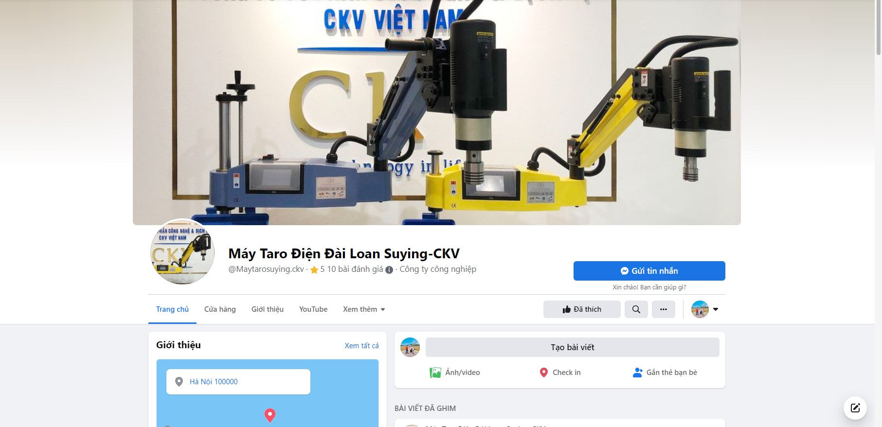 Cách mua máy taro điện tay cần trên facebook