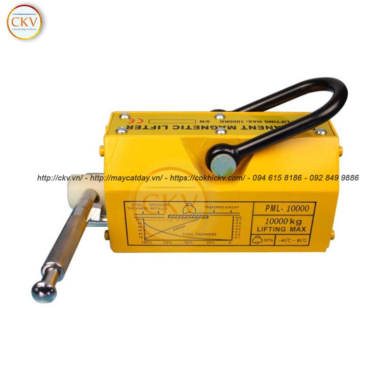 Nam châm nâng tay loại gạt hút nhả 10 tấn