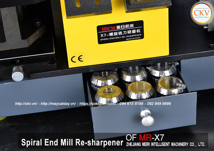 Ngăn đựng collet  máy mài thân me dao phay ngón MR-X7