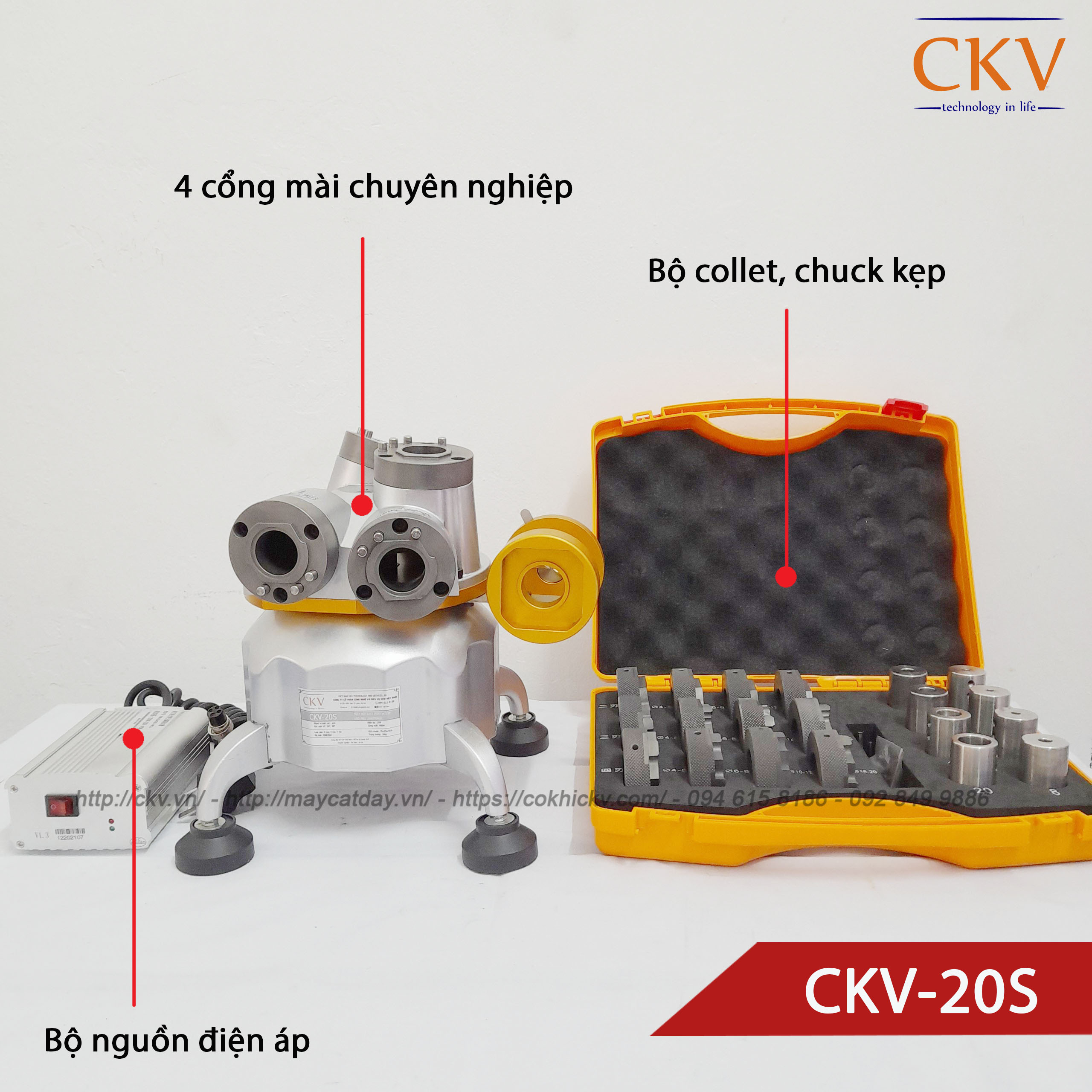 Máy mài dao phay ngón chuyên dụng CKV-20S