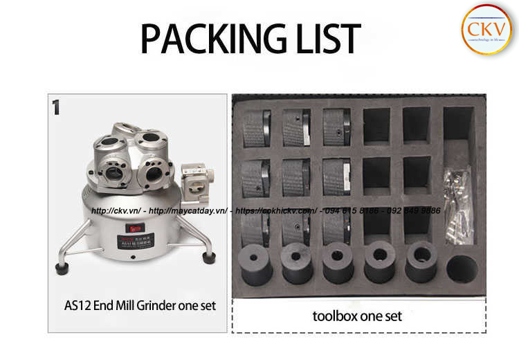 Phụ kiện máy mài dao phay ngón MR-AS12