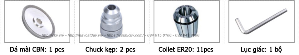 Bộ phụ kiện máy mài mũi khoan CKV-H13