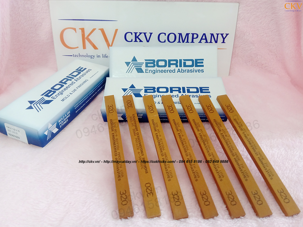 Thanh đá mài khuôn mẫu Boride màu nâu đỏ chính hãng
