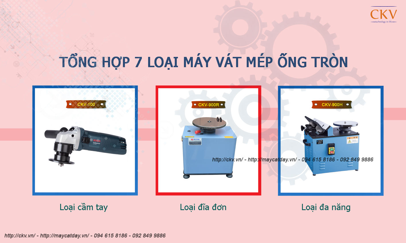 7 loại máy vát mép ổng tròn giá rẻ chất lượng cao