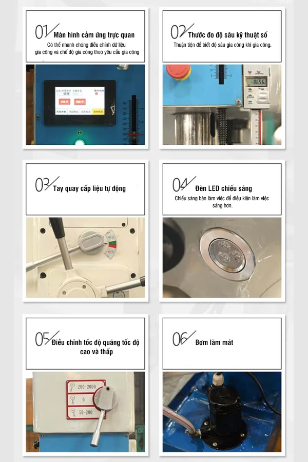 Một số chi tiết máy khoan & taro bán tự động ZWB5030