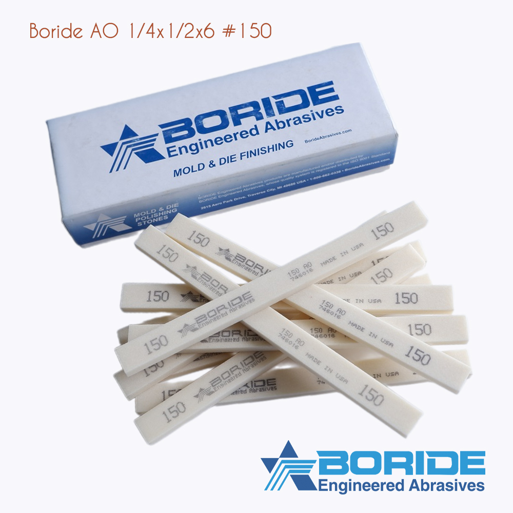 Thanh đá mài dầu Boride AO 1/4x1/2x6 USA