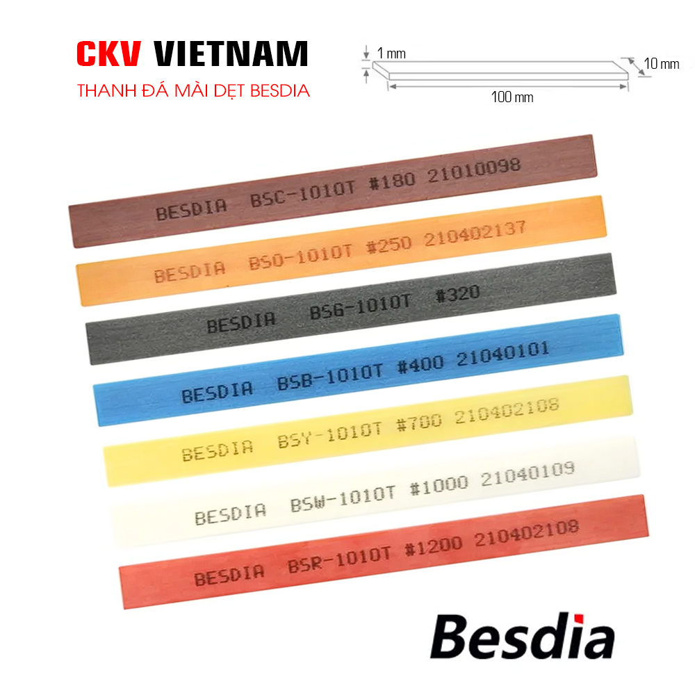 Thanh đá mài Besdia 1010 1x10x100