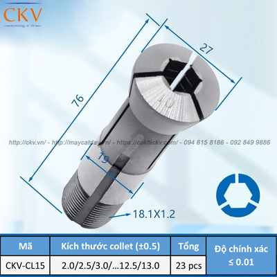 Collet lục giác CKV-CL15