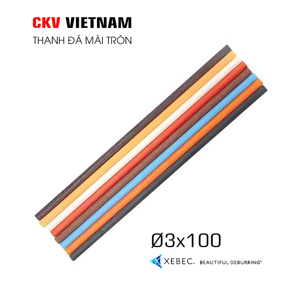 Thanh đá mài dầu tròn D3x100 XEBEC dòng G