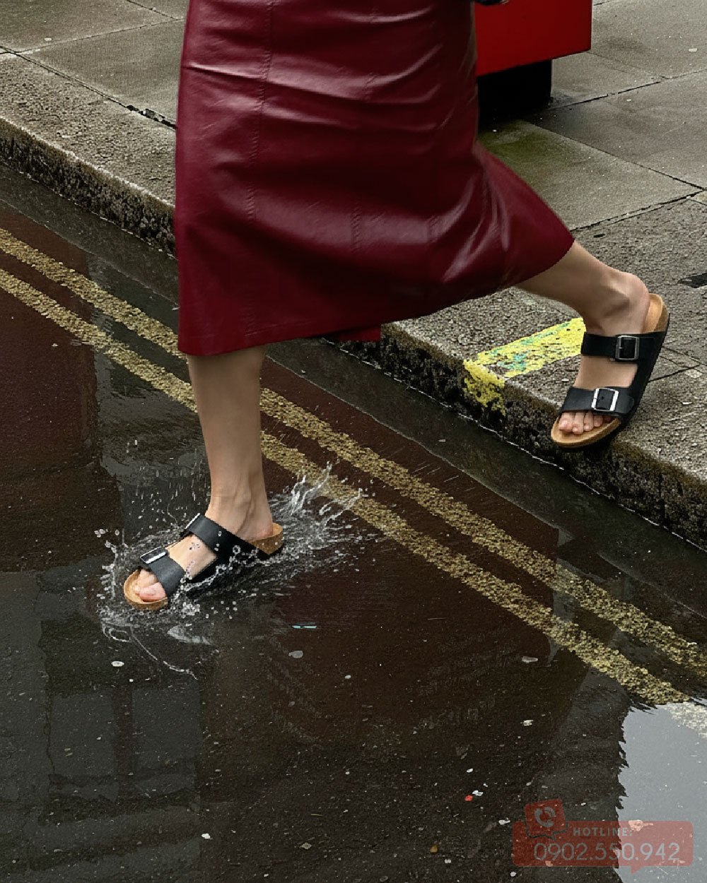 dép đế trấu đi mưa birken detaunisex