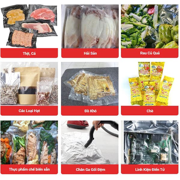 máy hút chân không thực phẩm không kén túi