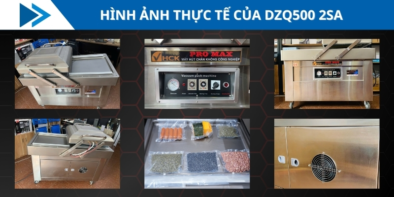 Máy Hút Chân Không Công Nghiệp 2 Buồng DZQ500 2SA