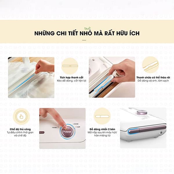 Review máy hút chân không Bear