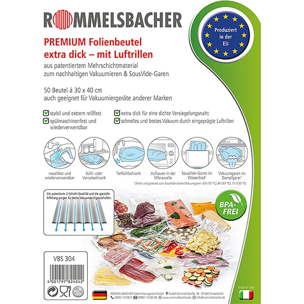 Túi Hút Chân Không Rommelsbacher VBS 304