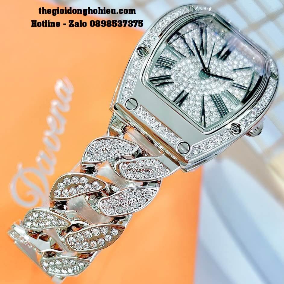 Đồng Hồ Nữ Davena 61503 Chính Hãng Dây Mắt Xích Silver 36mm