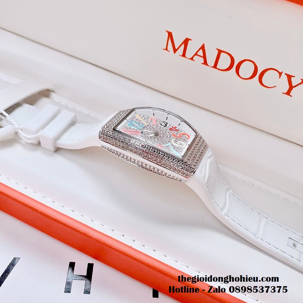 Đồng Hồ Madocy Nữ Silicon Trắng Mặt Số Màu - Madocy M81666 Chính Hãng