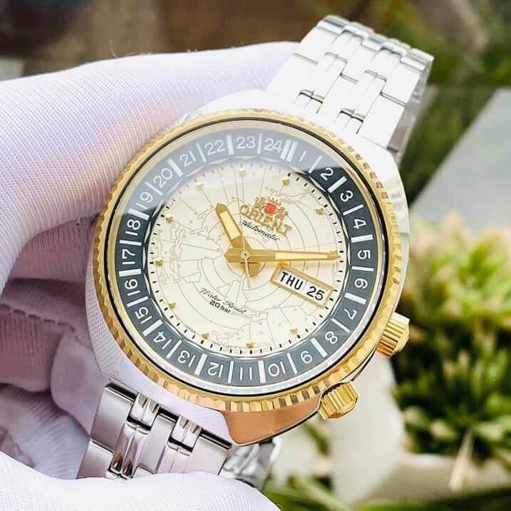 Đồng Hồ Nam Automatic Orient Revival World Map RA-AA0E01S19B 43.5mm Chính Hãng