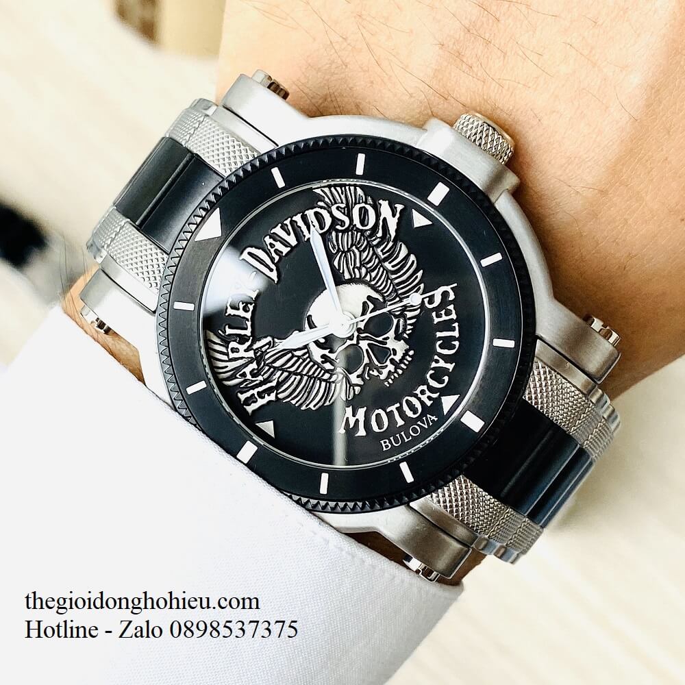 Đồng Hồ Nam Bulova Harley Davidson 78A109 44mm Chính Hãng