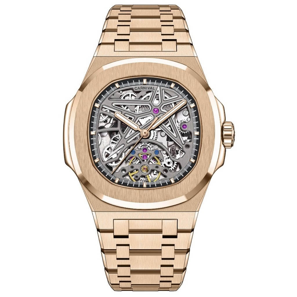 Đồng Hồ Nam Carnival 8118G Rose Gold 40mm