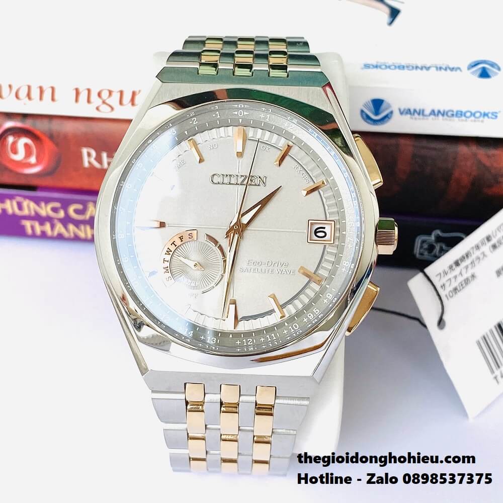 Đồng Hồ Nam Citizen Eco Drive Satellite Wave CC3026-51H 44mm Chính Hãng