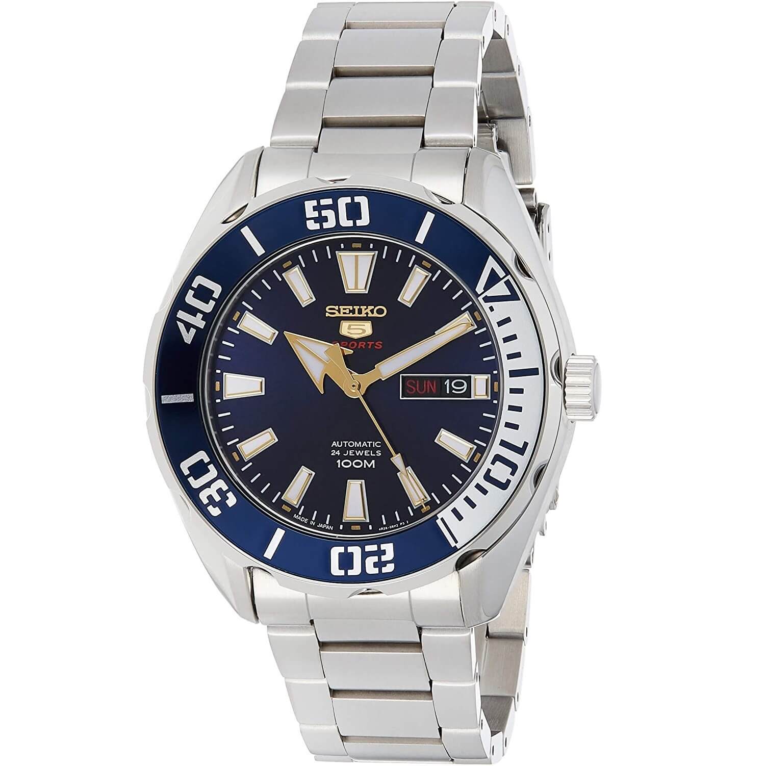 Đồng Hồ Nam Seiko 5 Sports Blue Dial Made In Japan SRPC51J1 43mm