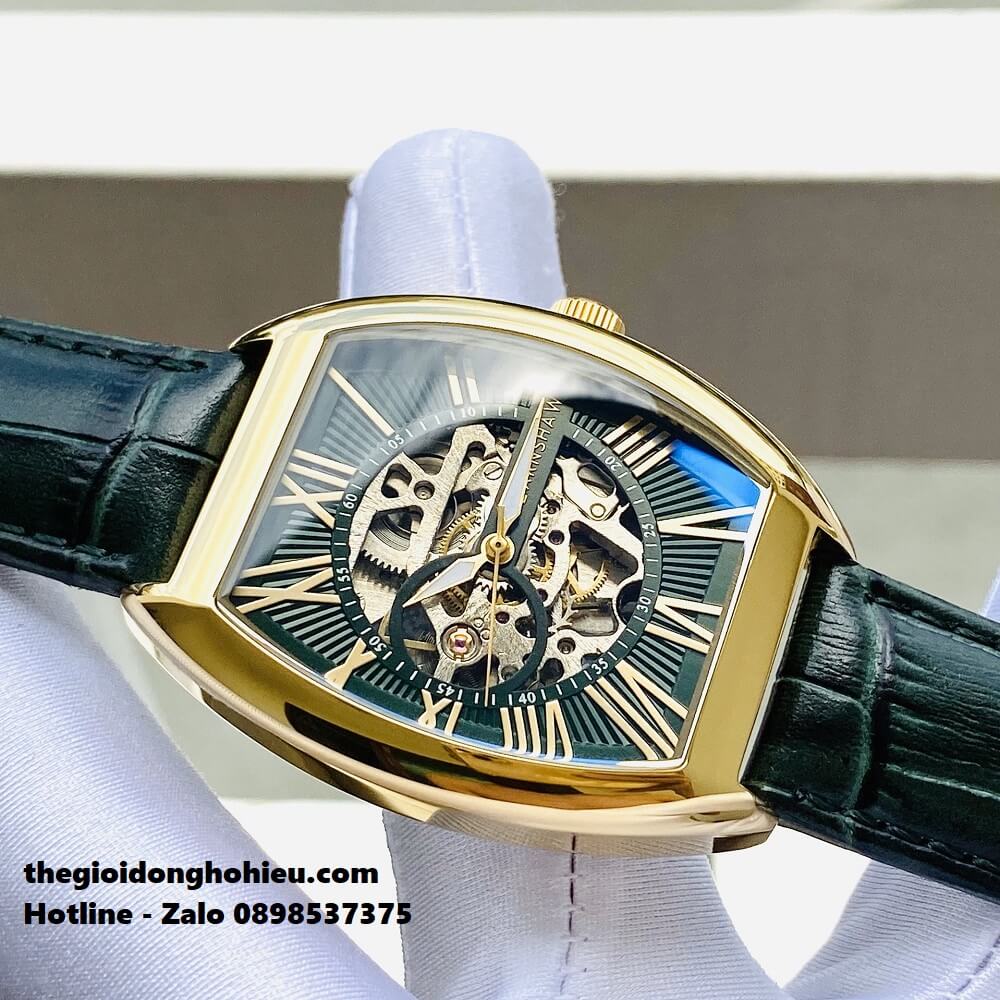 Đồng Hồ Nam Thomas Earnshaw ES-8184 44mm Dây Da Green Gold Chính Hãng