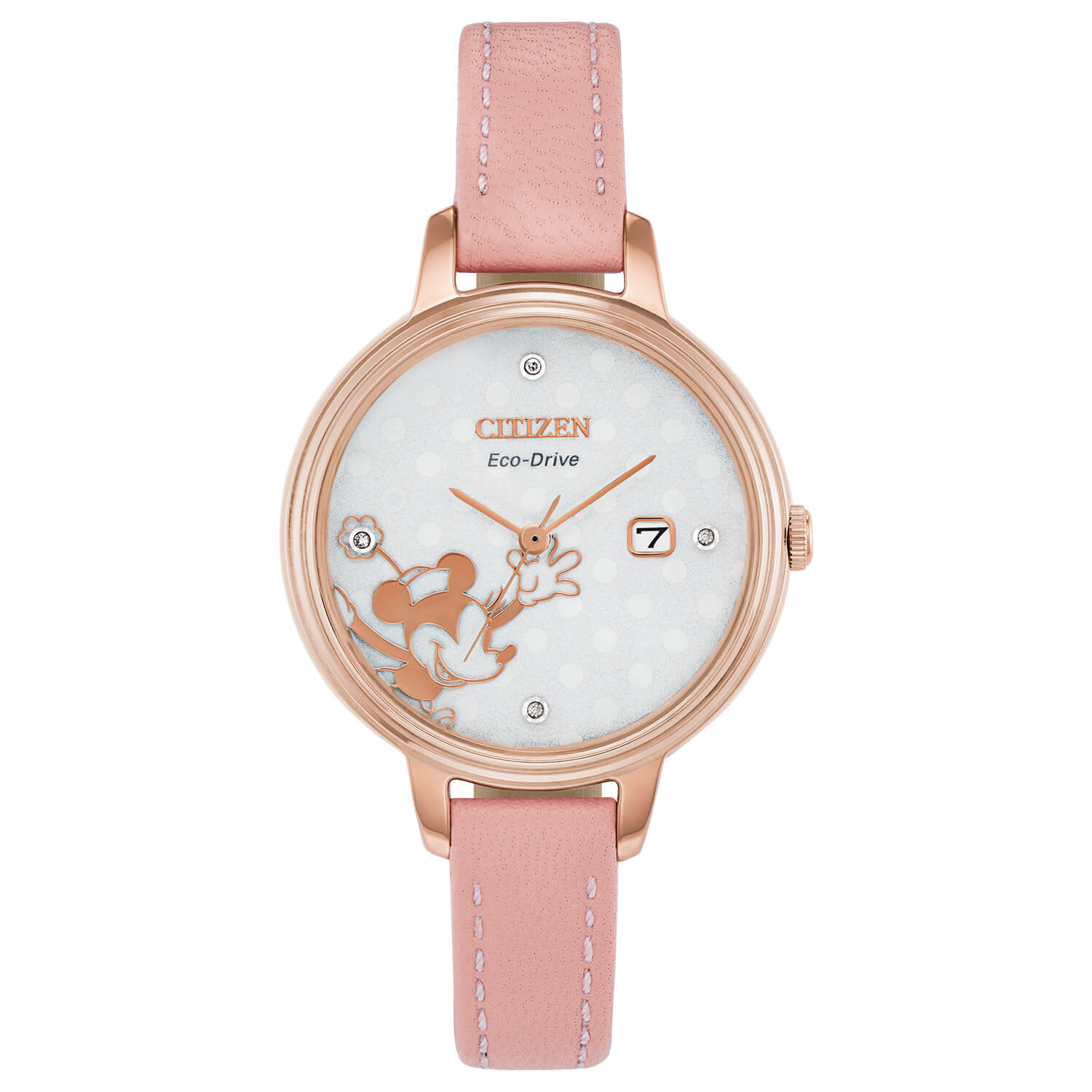 Đồng Hồ Nữ Citizen Eco Drive Minnie Mouse EW2448-01W 31mm Chính Hãng