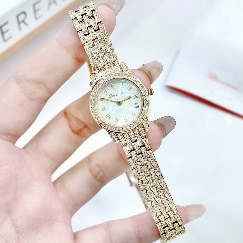 Đồng Hồ Nữ Davena 61511 Gold 22mm