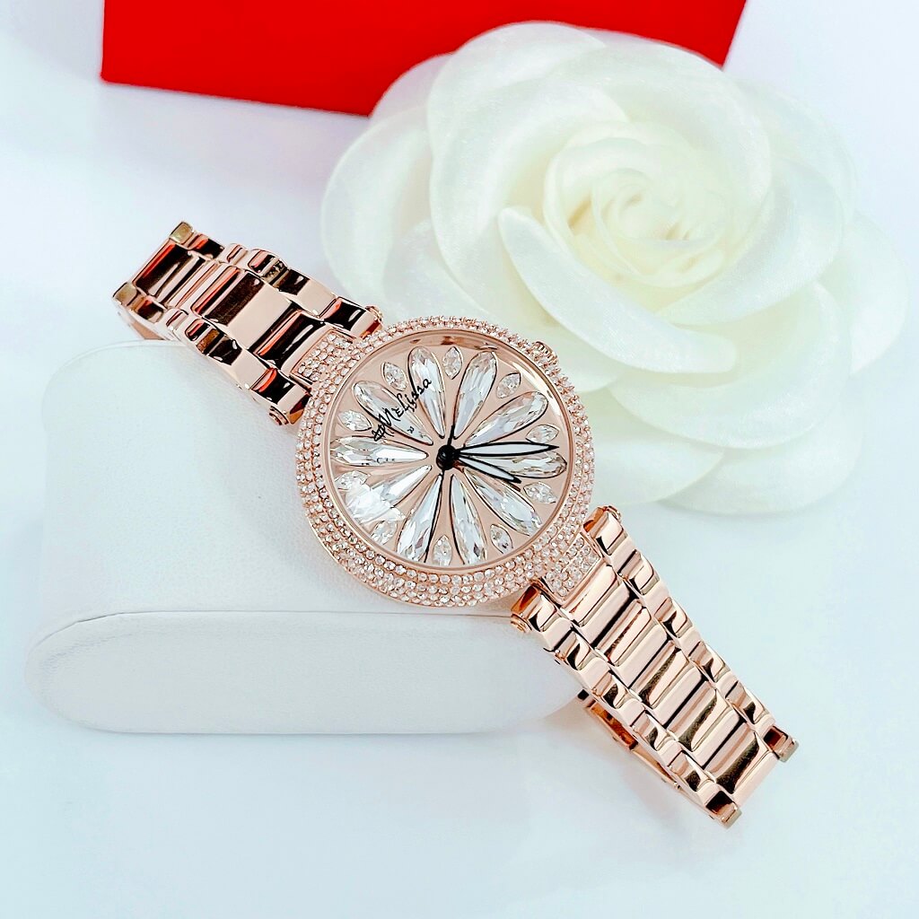 Đồng Hồ Nữ Melissa F8242 Rose Gold 37mm Chính Hãng